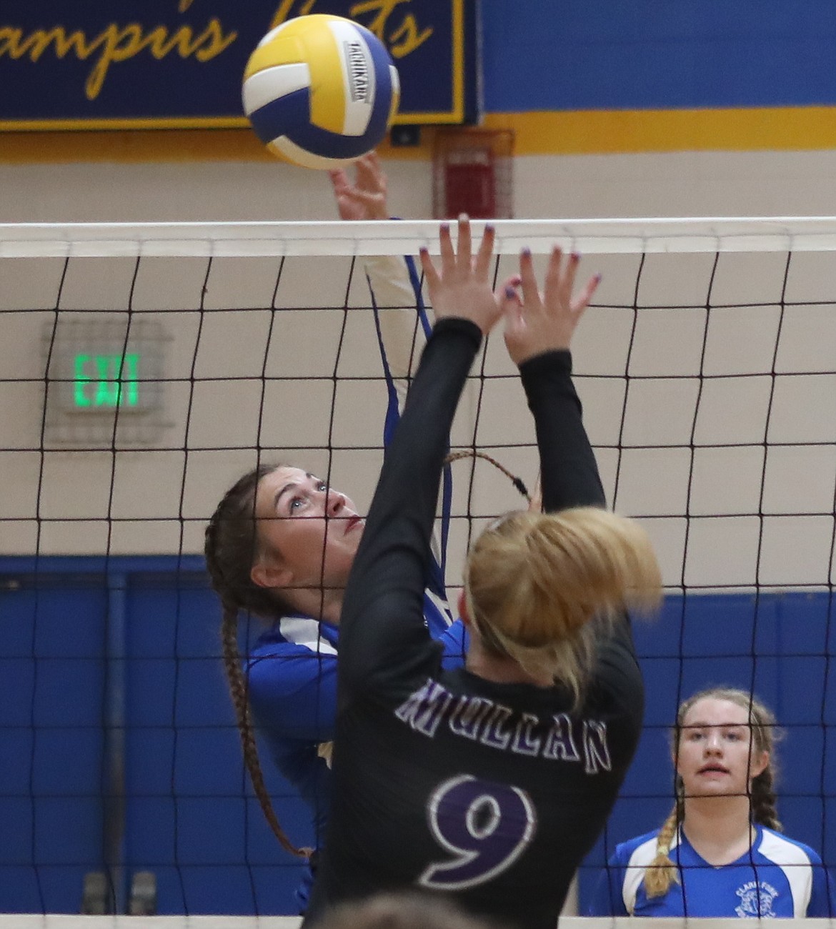 (Photo by ERIC PLUMMER)
Senior setter Brooke Stevens, the returning North Star League MVP, is one of the top players in North Idaho, regardless of classification.