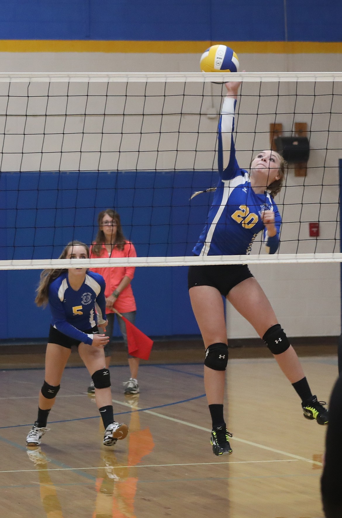 (Photo by ERIC PLUMMER)
Senior outside hitter Hailey Bristol brings the firepower to the Cats&#146; attack from the edges, and is the team&#146;s go-to hitter.