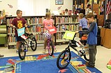 Bikes for Books winners announced