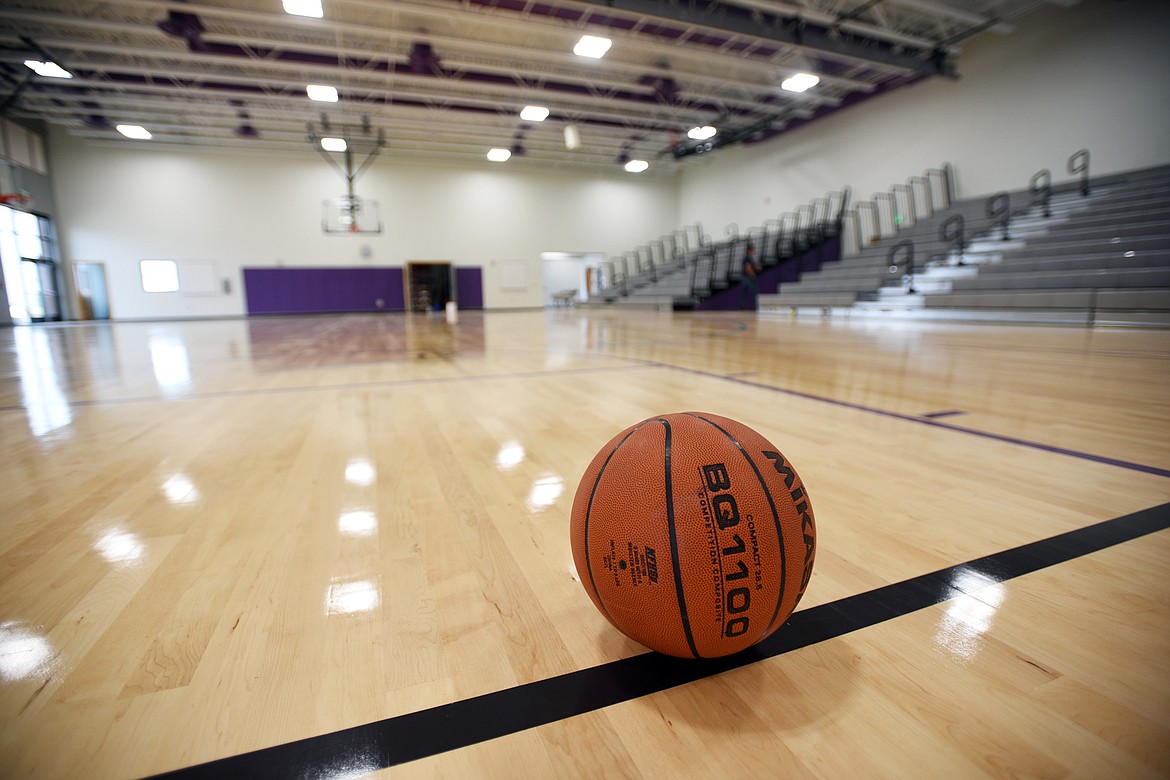 A view of the bright and large newly constructed gymnasium at Rankin Elementary on Tuesday, Aug. 21, in south Kalispell. (Brenda Ahearn/Daily Inter Lake)