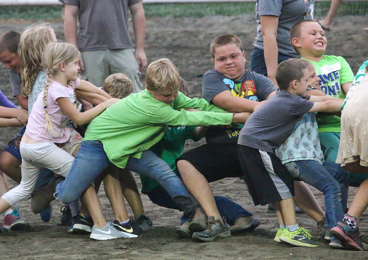 Photo by MANDI BATEMAN
Tug'O'War brought out the competitor in all the children.