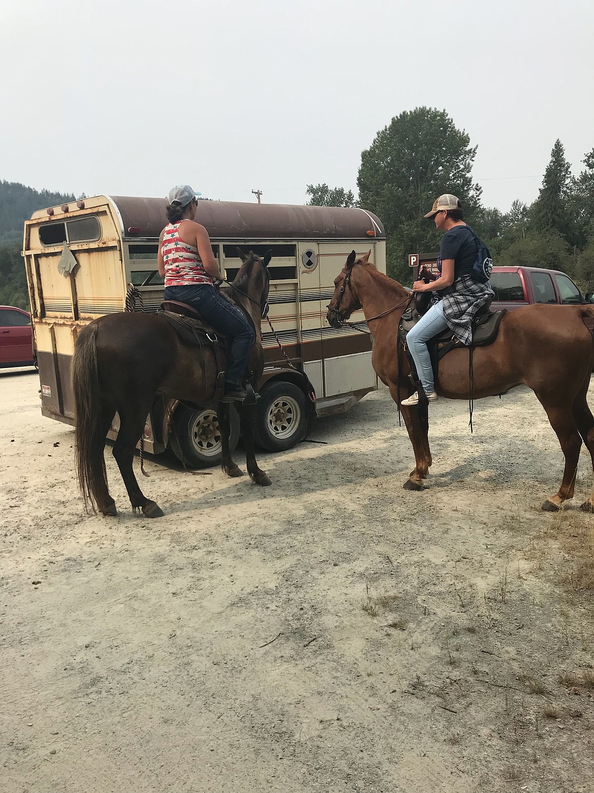 (Courtesy Photo)
Amy Lunsford on Lexi rode with Lala on Tiffany during their special outing.