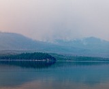 Howe Ridge Fire grumbling above Rocky Point