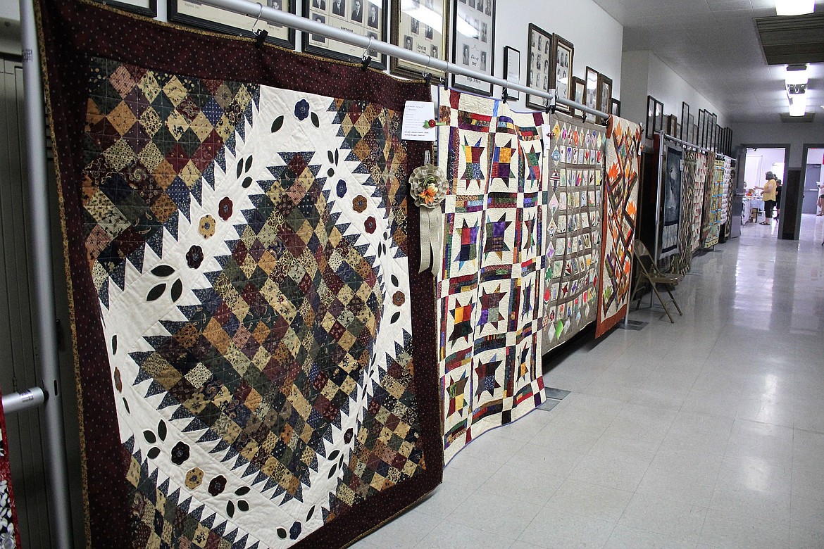 The hallways at Superior High School were filled with hundreds of quilts during the Cabin Fever Quilt Show on Aug. 3 and 4 during the Mineral County Fair.