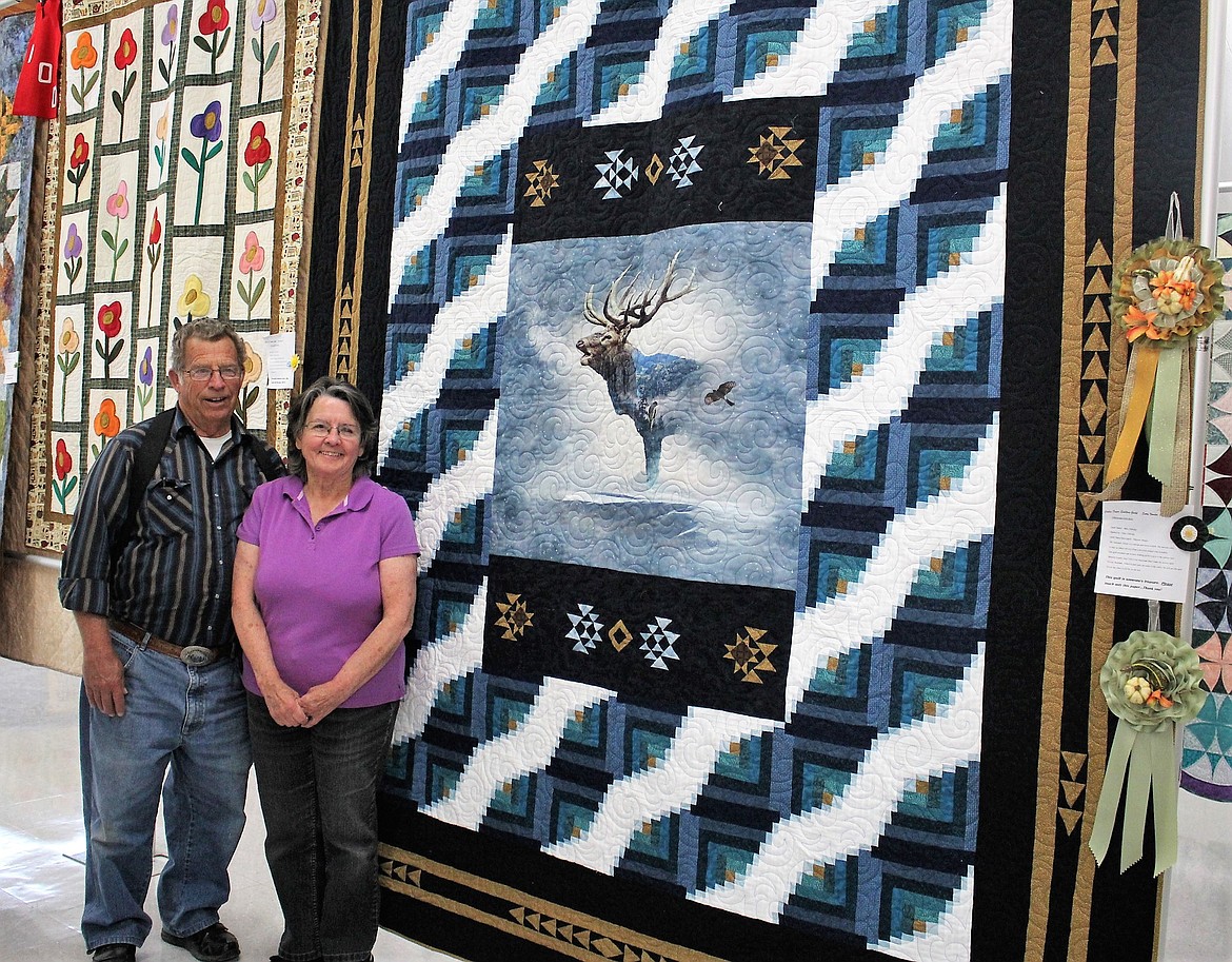 Mary Eldridge won this year&#146;s &#147;Best of Show&#148; with a quilt she made for her husband, Albert, who is a Navy veteran.