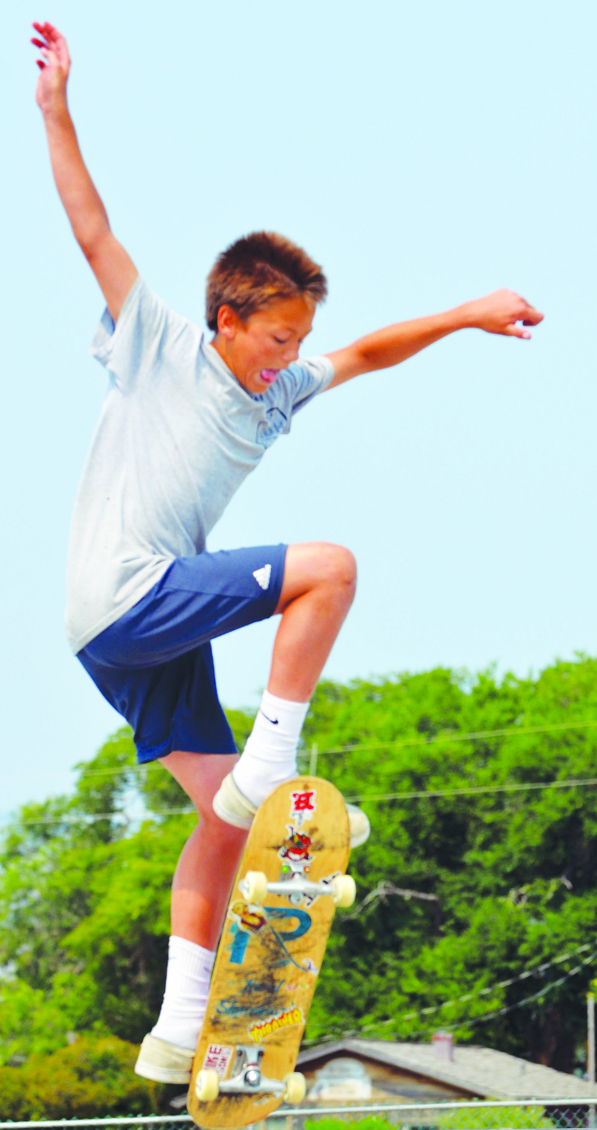 POLSON SKATE Jam contestant Andrew Rush competes at the  Polson Skatejam Saturday afternoon at the Polson Skatepark. (Jason Blasco/Lake County Leader)