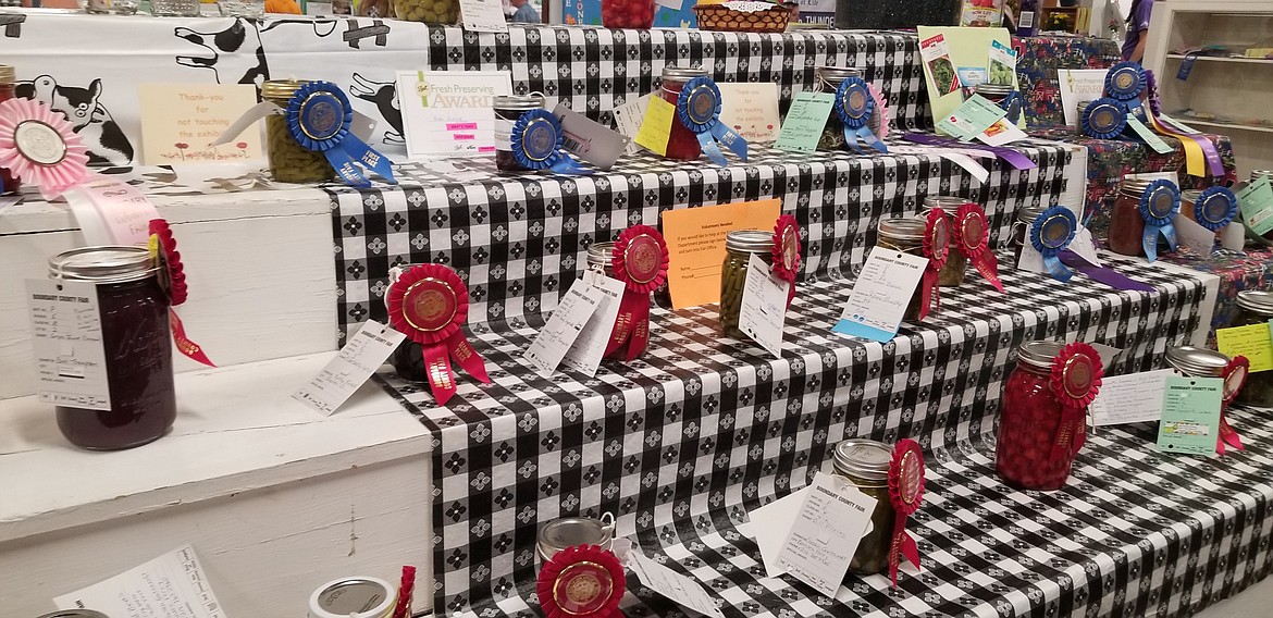 Photo by MANDI BATEMAN
Hard worked earned ribbons at the Boundary County Fair.