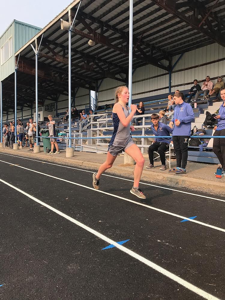 Photo by STEVEN DONN
BFHS runner Abby Gorton won the girls&#146; race.