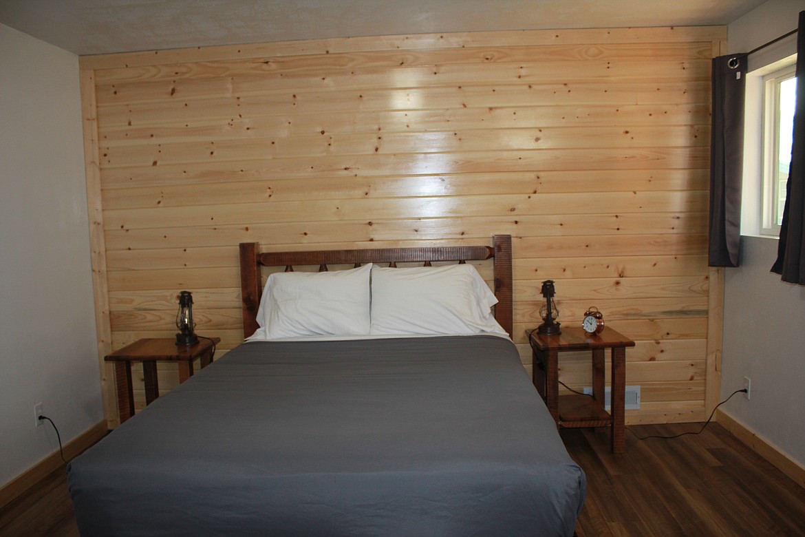 Each room has been outfitted with new beds and bedding; this room is an example of the new room styles.