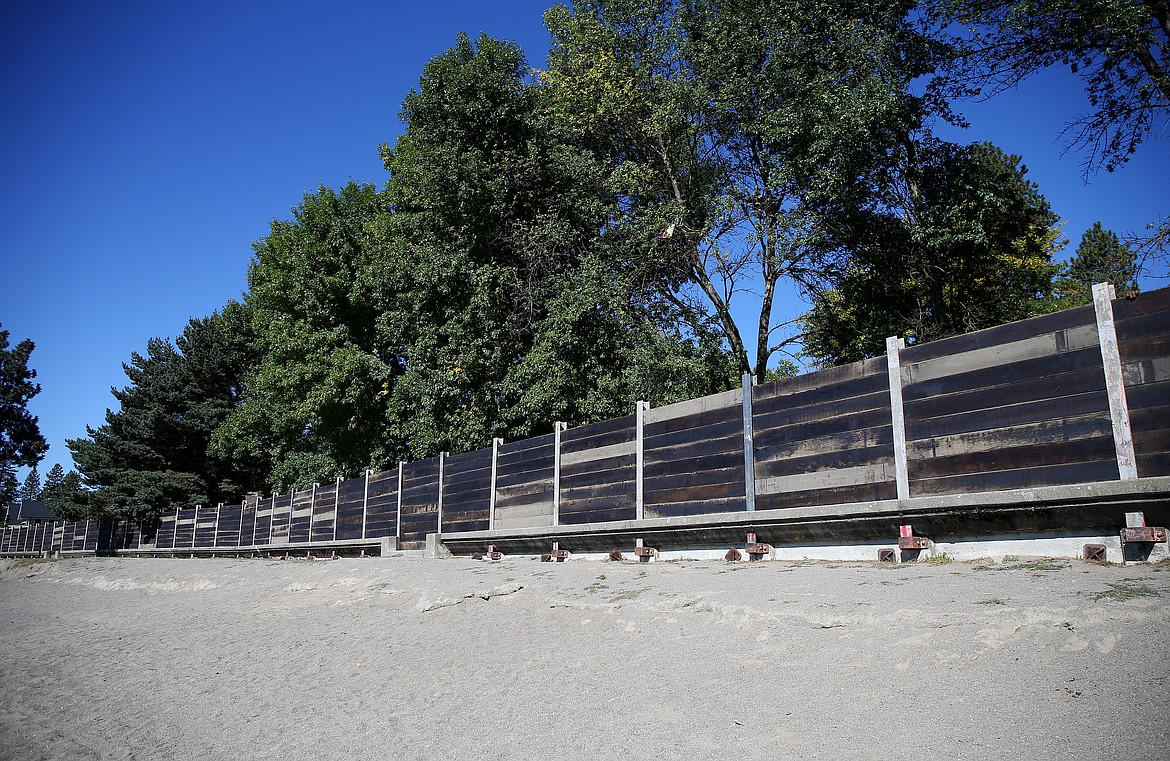 The 1.5 mile seawall stretches from First Avenue to Hubbard Avenue and provides protection for the Fort Grounds neighborhood and City Park in case of catastrophic flooding. (LOREN BENOIT/Press)