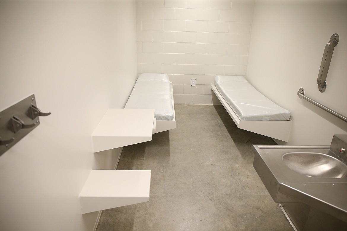 One of the dormitory style rooms in the 10-bed inmate worker dormitory wing expansion at the Kootenai County Jail. (LOREN BENOIT/Press)