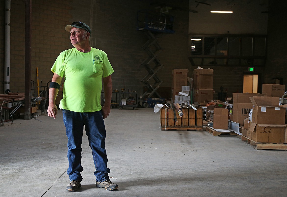 Shawn Riley, Kootenai County building and grounds director, gives a guided tour of a future detention shell space at the Kootenai County Jail on Thursday. (LOREN BENOIT/Press)