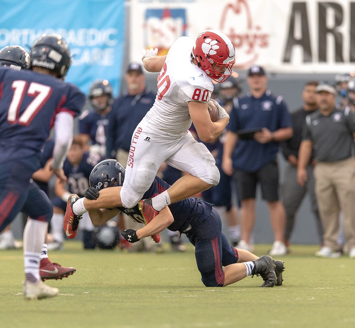 (Photo by JASON DUCHOW PHOTOGRAPHY)
Senior Alex Stockton finished both his runs and catches with authority on Friday night.