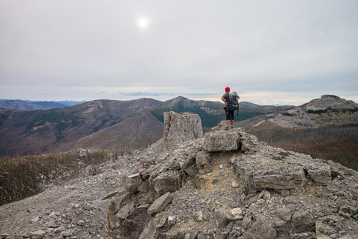 Getting up high in the Great Bear Wilderness.