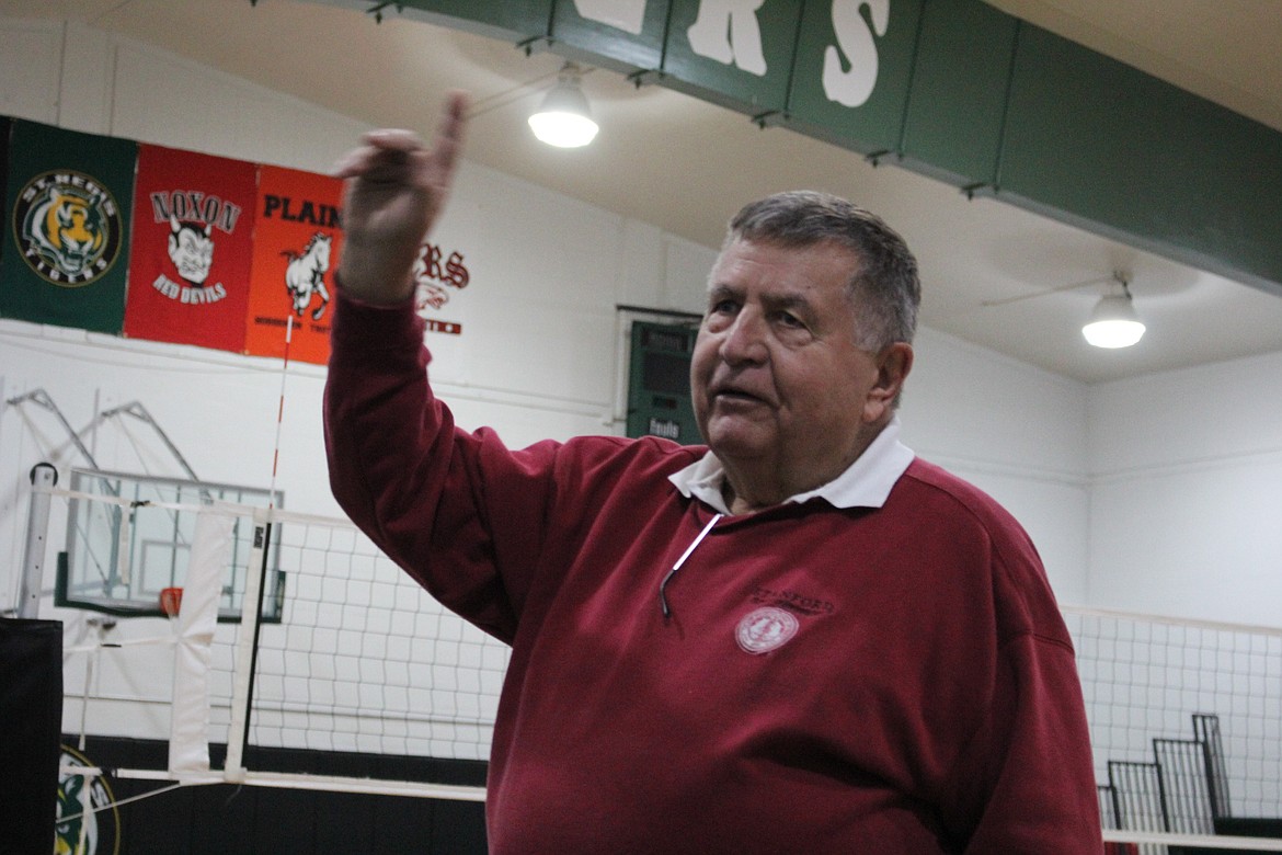 Superior High School graduate Gaylord Green helped invent the GPS and gave Mineral County $5,000 for this year&#146;s scholarship program on Sept. 12 in St. Regis. (Kathleen Woodford/Mineral Independent)