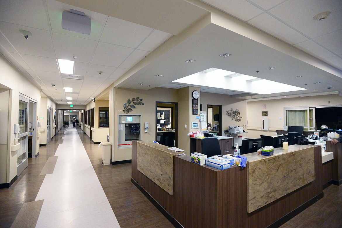 New nurses&#146; station in the ER wing at Kalispell Regional Medical Center on Wednesday. (Casey Kreider/Daily Inter Lake)