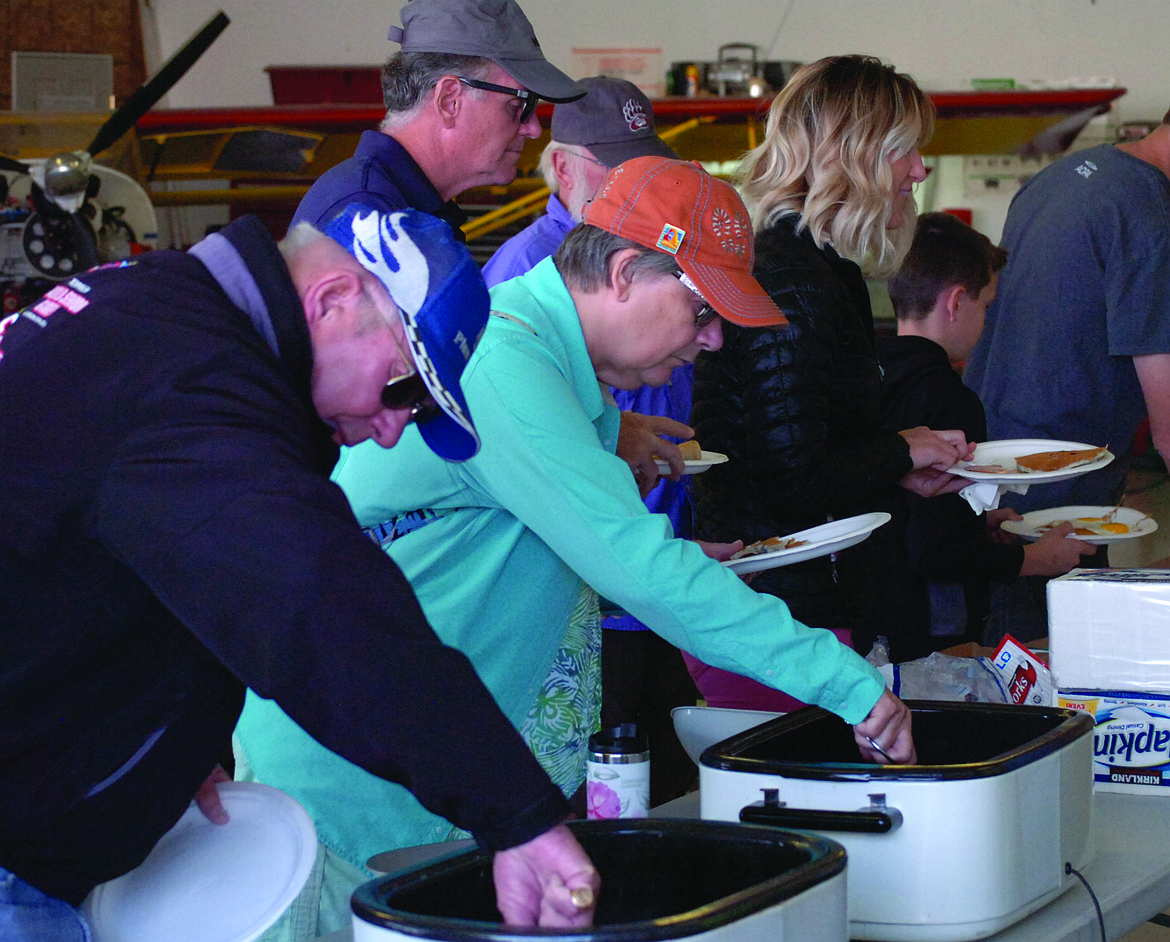 Excellent food was served during the pancake breakfast Saturday morning at the Polson Airport.