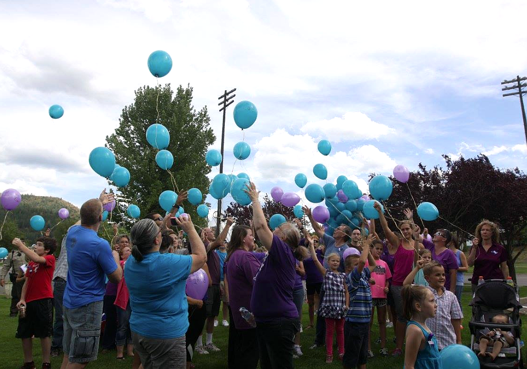 Courtesy photo
A ballon release from a previous installment of SAVE&#146;s Walk to Break the Silence.