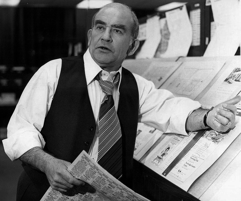 wikipedia commons
Ed Asner as Lou Grant in 1977.