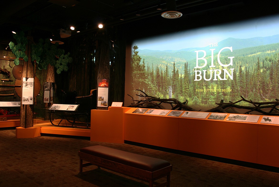 Courtesy photos
A multimedia display at the Idaho State Museum, set to open in Boise on Oct. 12, tells the story of the &#147;Big Burn,&#148; a wildfire that blazed across 3 million acres in North Idaho and western Montana in 1910.