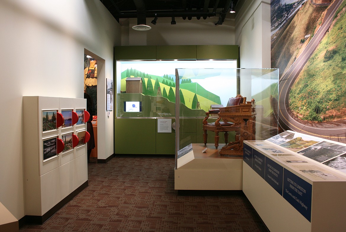 Part of the North Idaho Gallery at the newly remodeled Idaho State Museum in Boise.