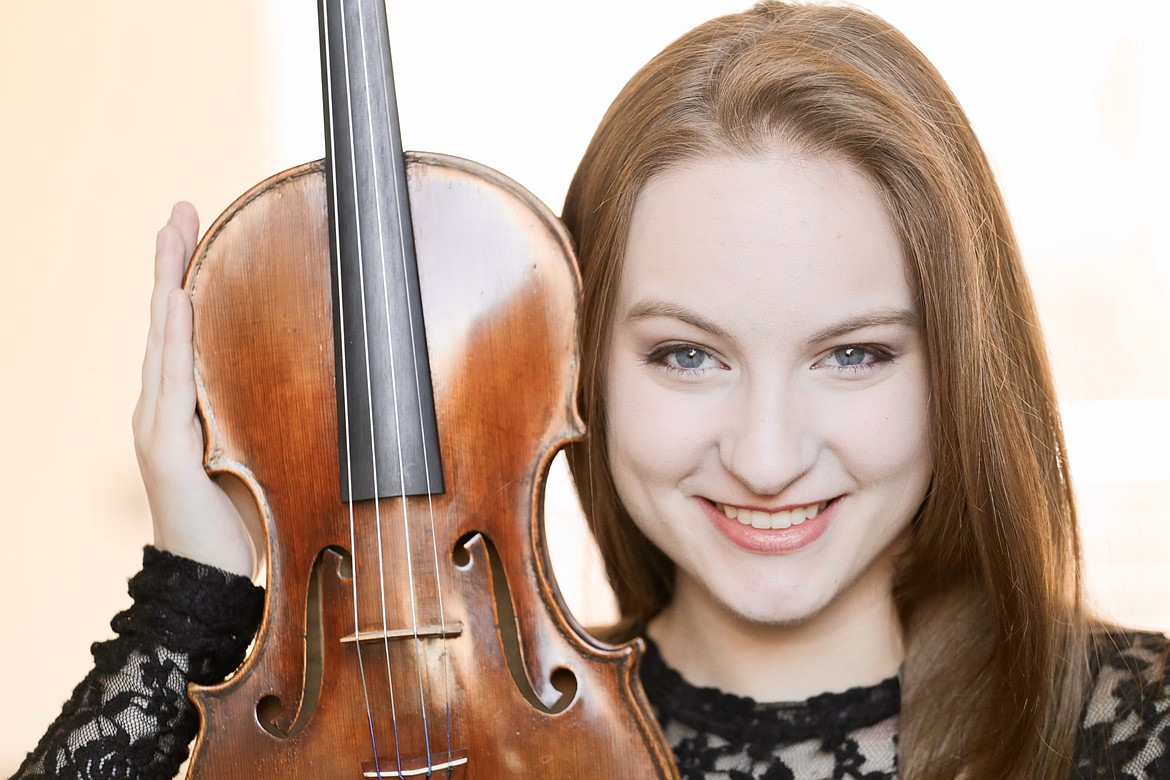Courtesy photo
Former Coeur d&#146;Alene Young Artist winner Felicity James, a featured soloist for the first concert of Coeur d&#146;Alene Symphony&#146;s 40th season, playing the Glazunov Violin Concerto.