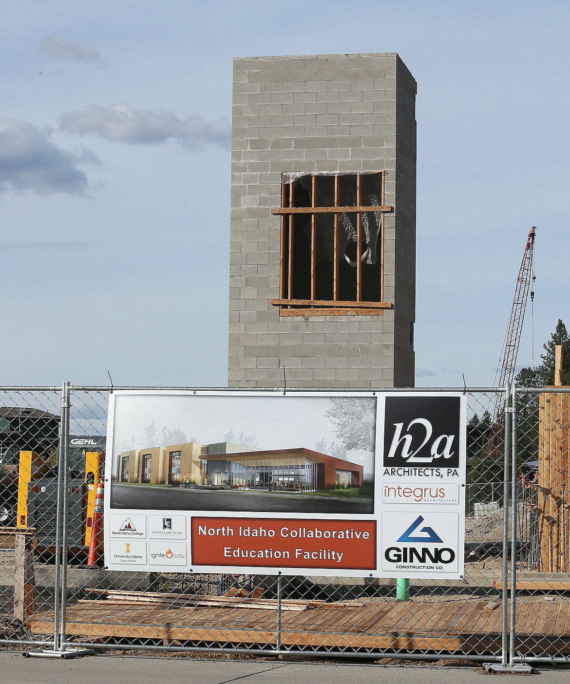 The 30,000-square-foot North Idaho Collaborative Education facility is expected to be substantially completed next spring. (JUDD WILSON/Press)