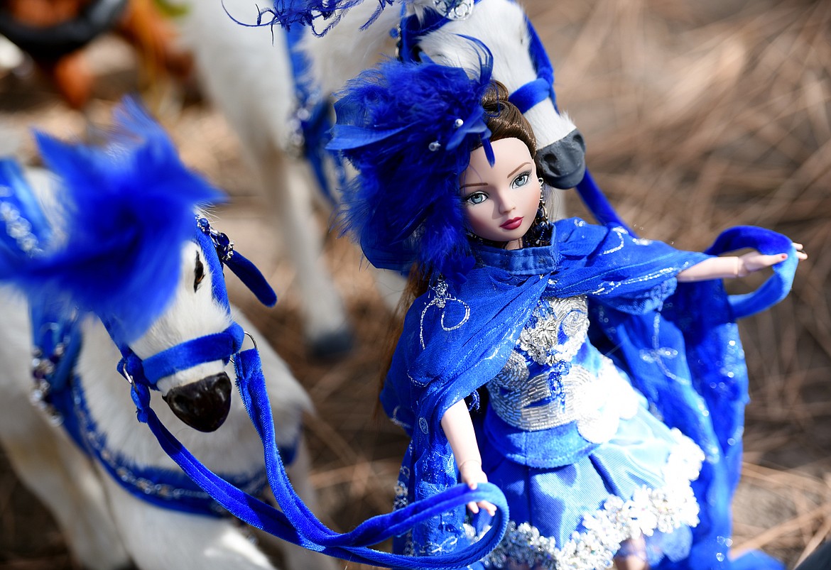 Detail of a doll circus created by Trish Hurley. The circus uses Tonner dolls and other toys with costumes and decorations she made herself over the last two years.(Brenda Ahearn/Daily Inter Lake)