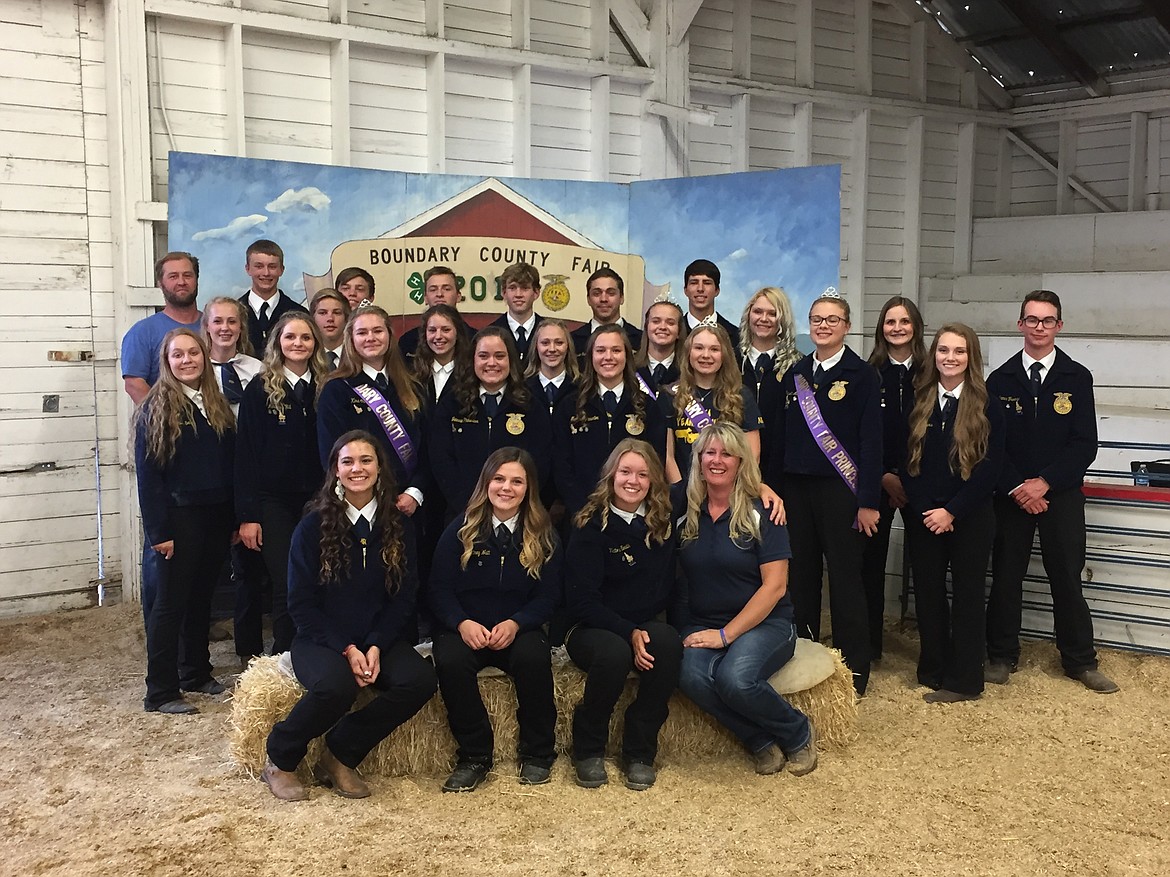 2018 Fair Showmen before the Market Animal Sale on Friday night of Fair Week.