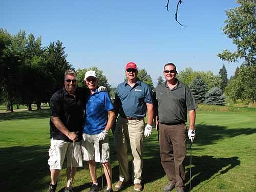 Jeff Sample, Ed Sample, Craig Johnson and Kevin Callos enjoy the great weather and golf at the 10th annual Fry Health Foundation Golf Tournament on Sept. 7 at Mirror Lake Golf Course.
Courtesy photos