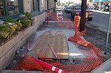 Voids found under sidewalks
