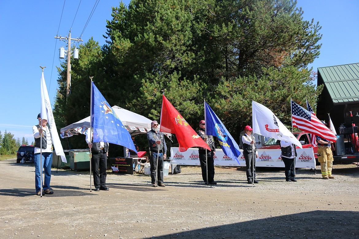 Photo by MANDI BATEMAN
Patriot Guard lined up at during the opening ceremony.