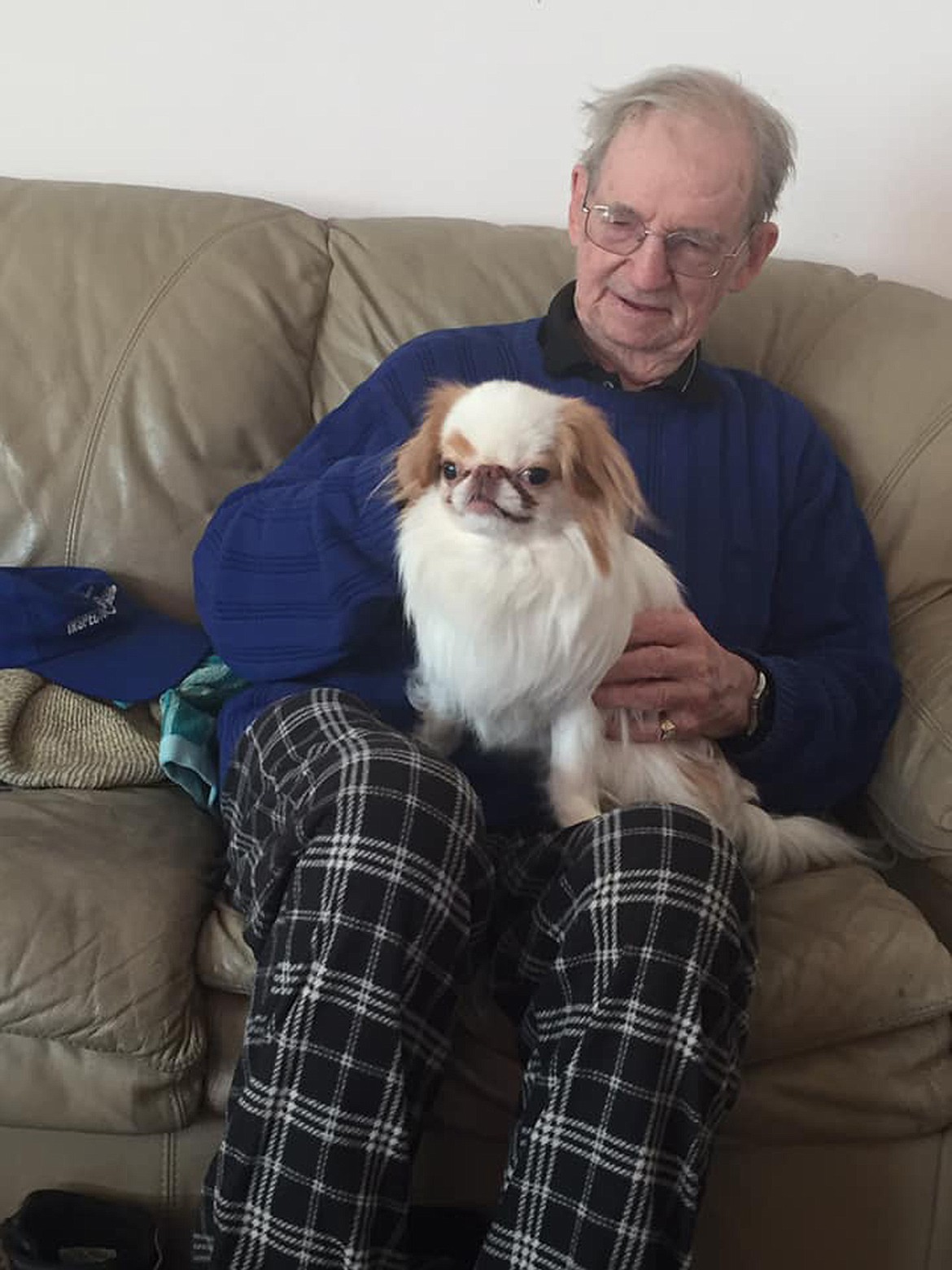 William &#147;Bumps&#148; Winter is shown here holding his daughter Lori&#146;s dog. Winter, who died recently in a traffic accident, was a well-remembered and loved figure in the Kalispell and the Flathead Valley. (Photo from Lori Peterson Nelson)