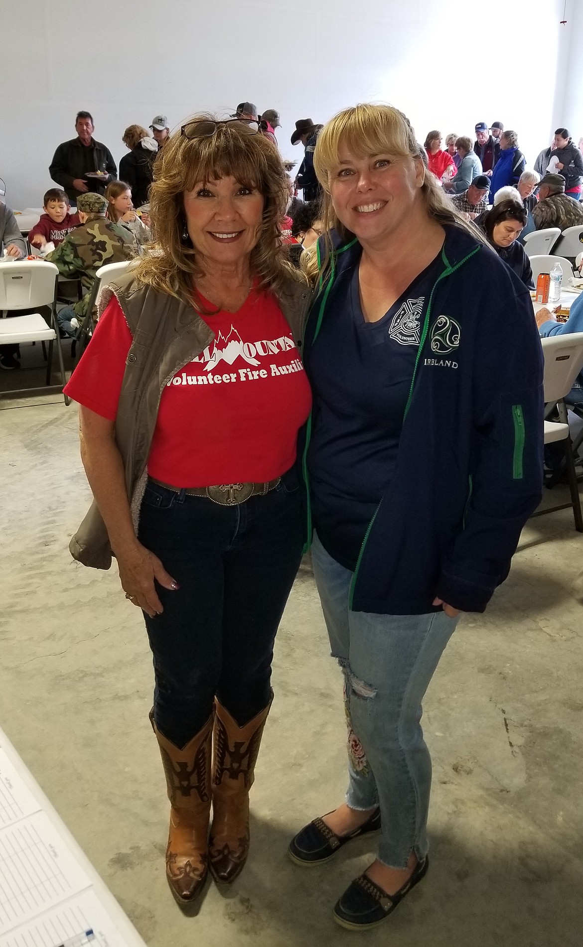 President of the HMVFA Ladies Auxiliary Justine Williams and Hall Mountain Volunteer Firefighter and EMT Sandy Steinhagen.

Photos by MANDI BATEMAN