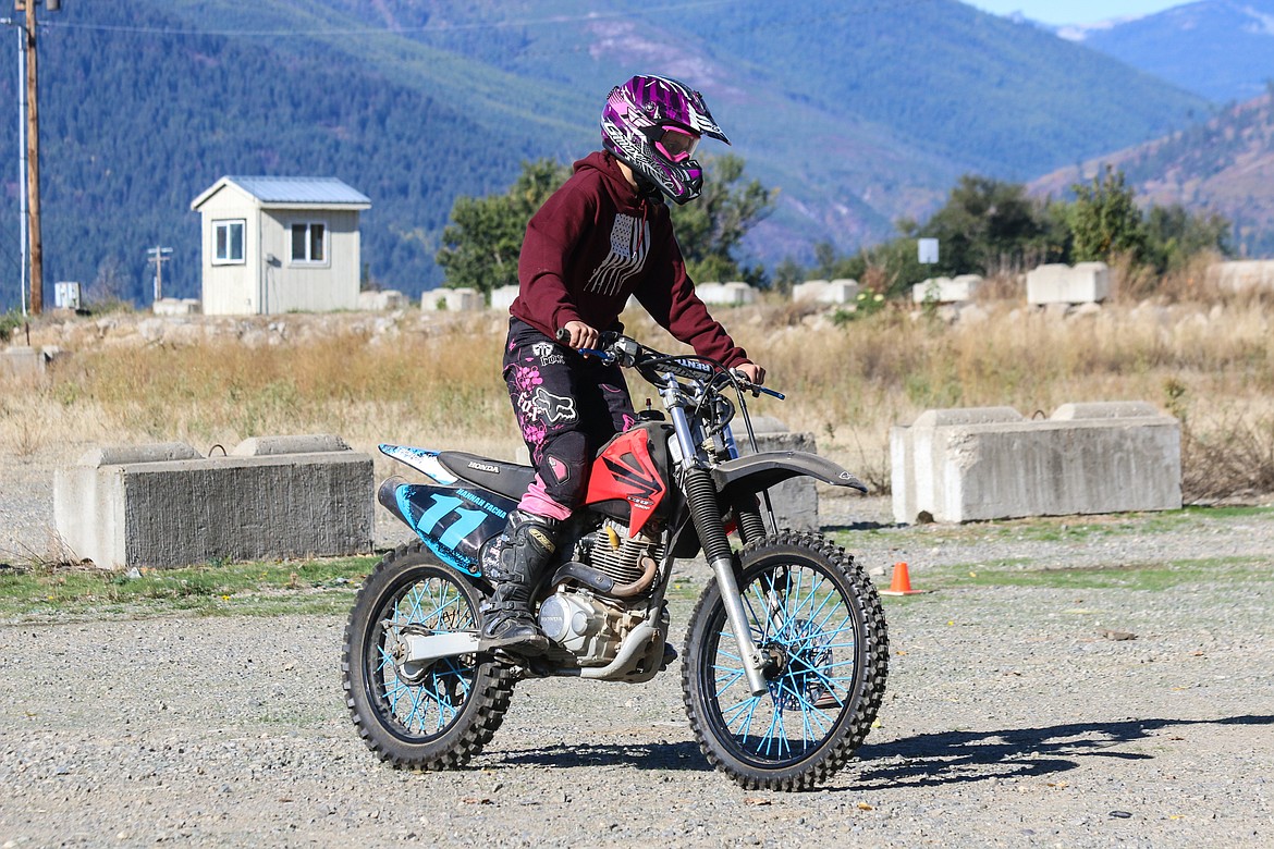 Photo by MANDI BATEMANFifteen year old Hannah Facha during the OHV class last Saturday.