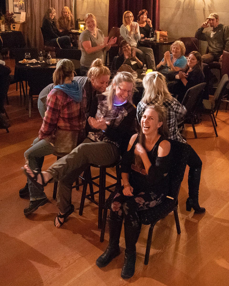 Photo by SUE WILSON
The evening ended at the Pearl Theater with music and laughter.