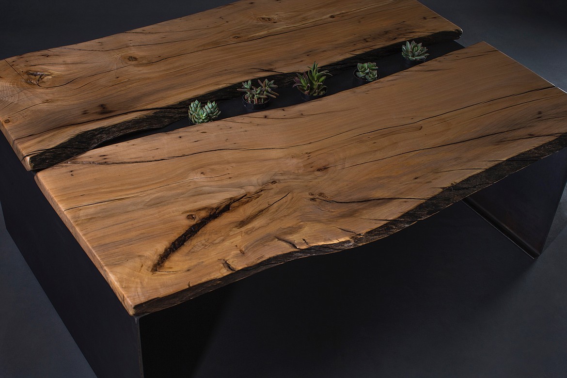 Another unique table crafted at Howards Woodshop in Coeur d&#146;Alene.