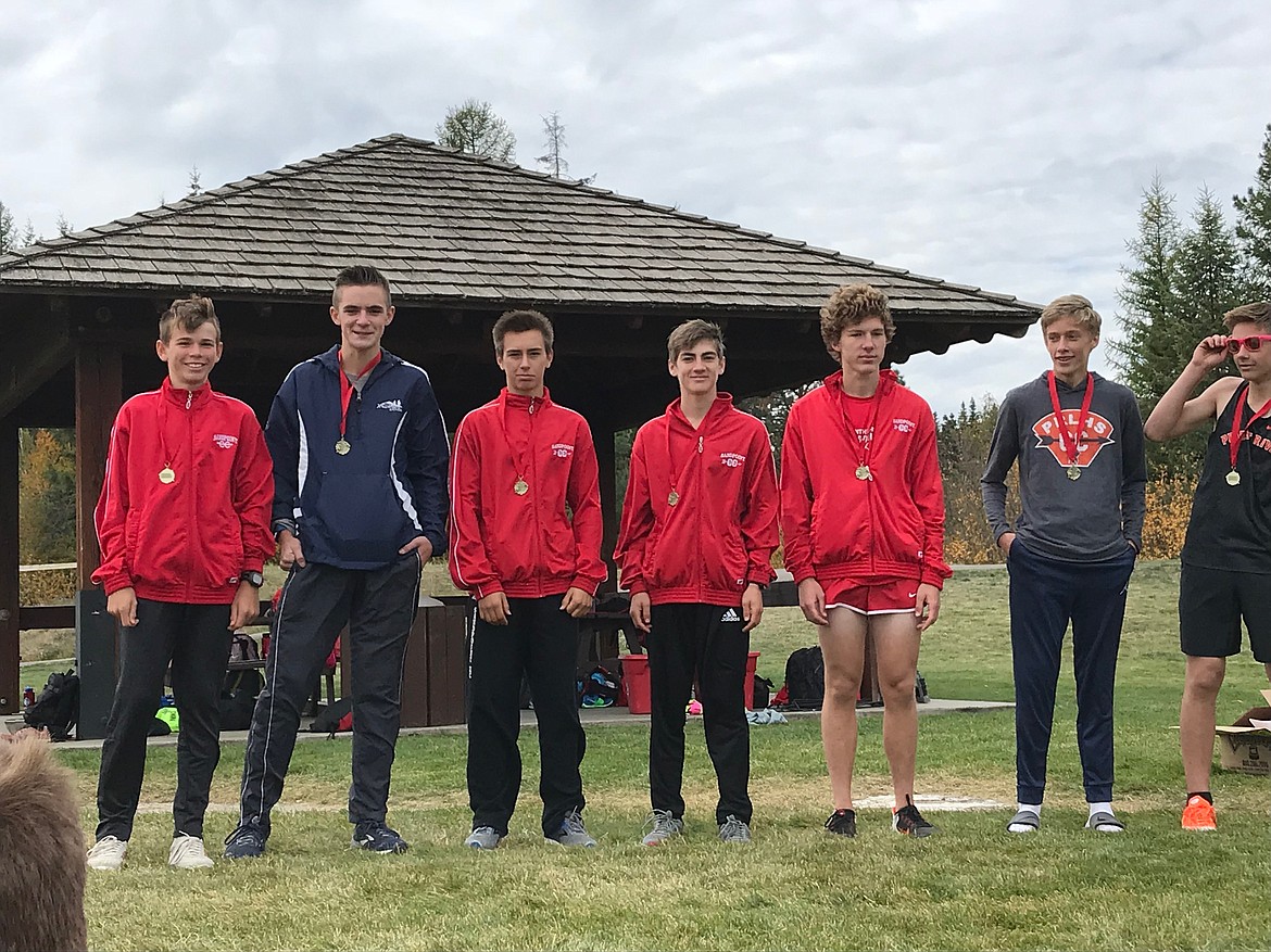 Photo by TYLER WARNER
Hunter Smith recieved a medal after the William Johnson Sandpoint Invitational.