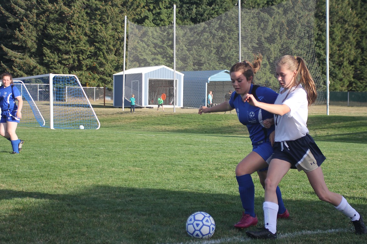 Photo by TANNA YEOUMANS
Some portions of the game were a battle for the ball.