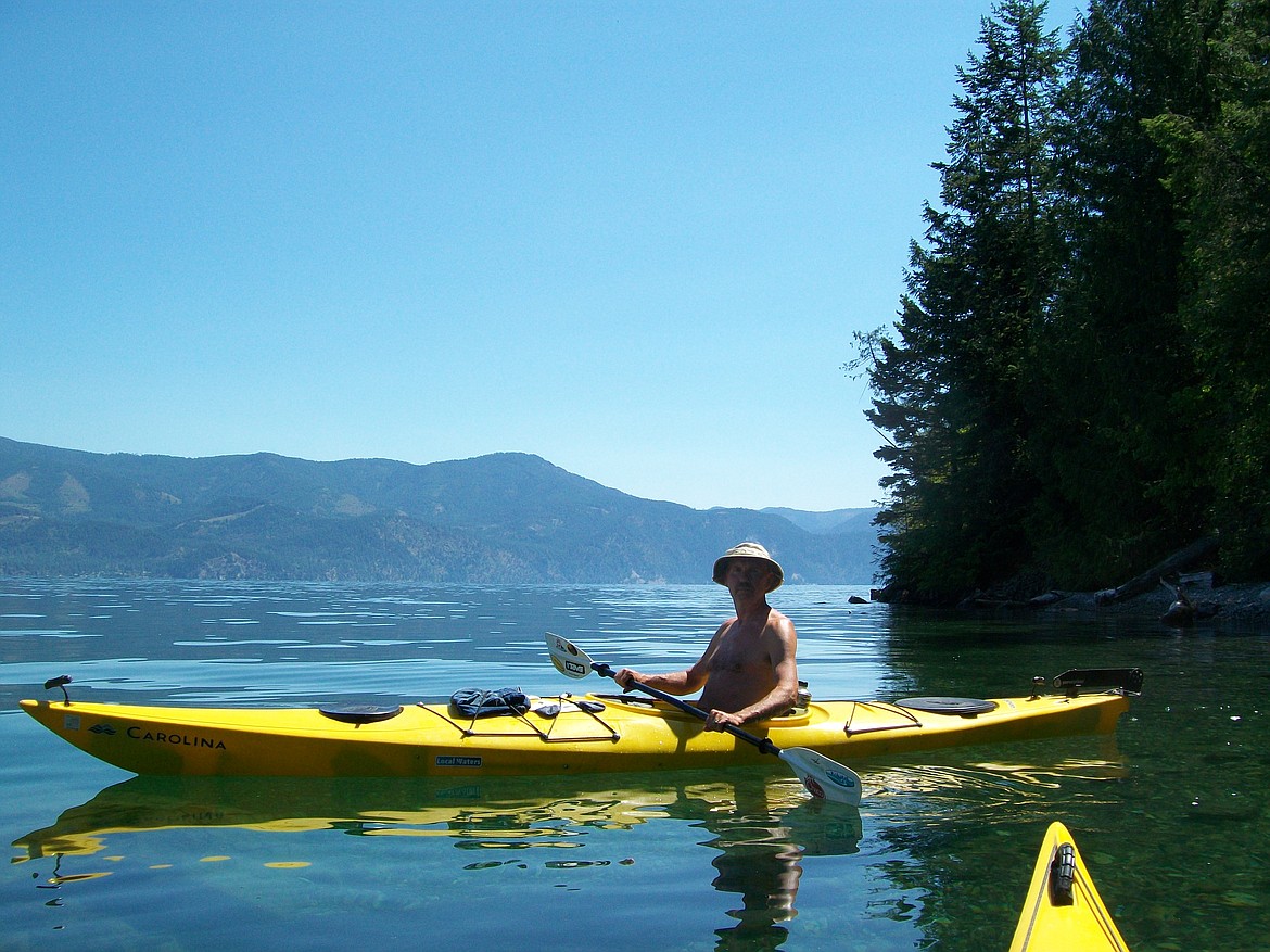 Monty Aarestad on his first multi-day paddling adventure with Karen Wilmoth.