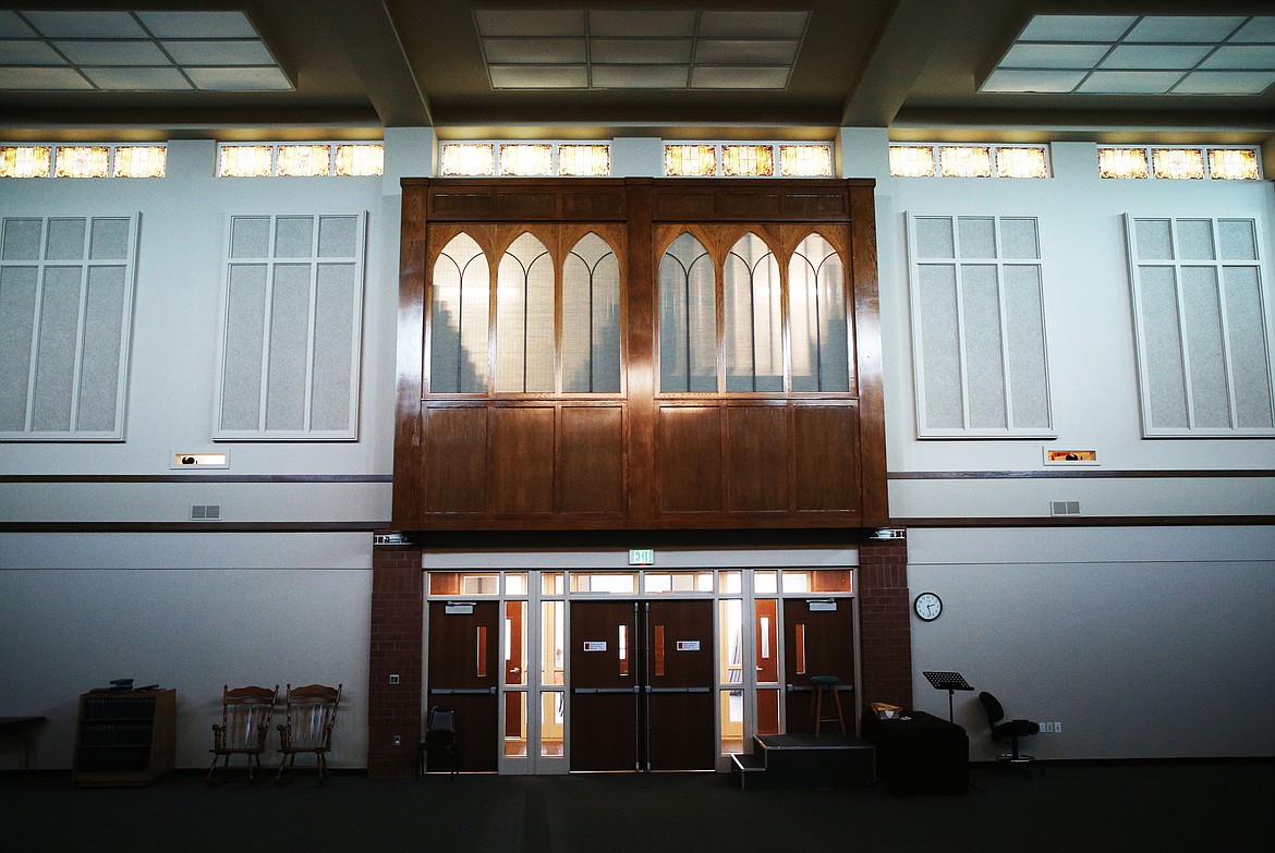 The Community United Methodist Church pipe organ chambers are on the second floor.