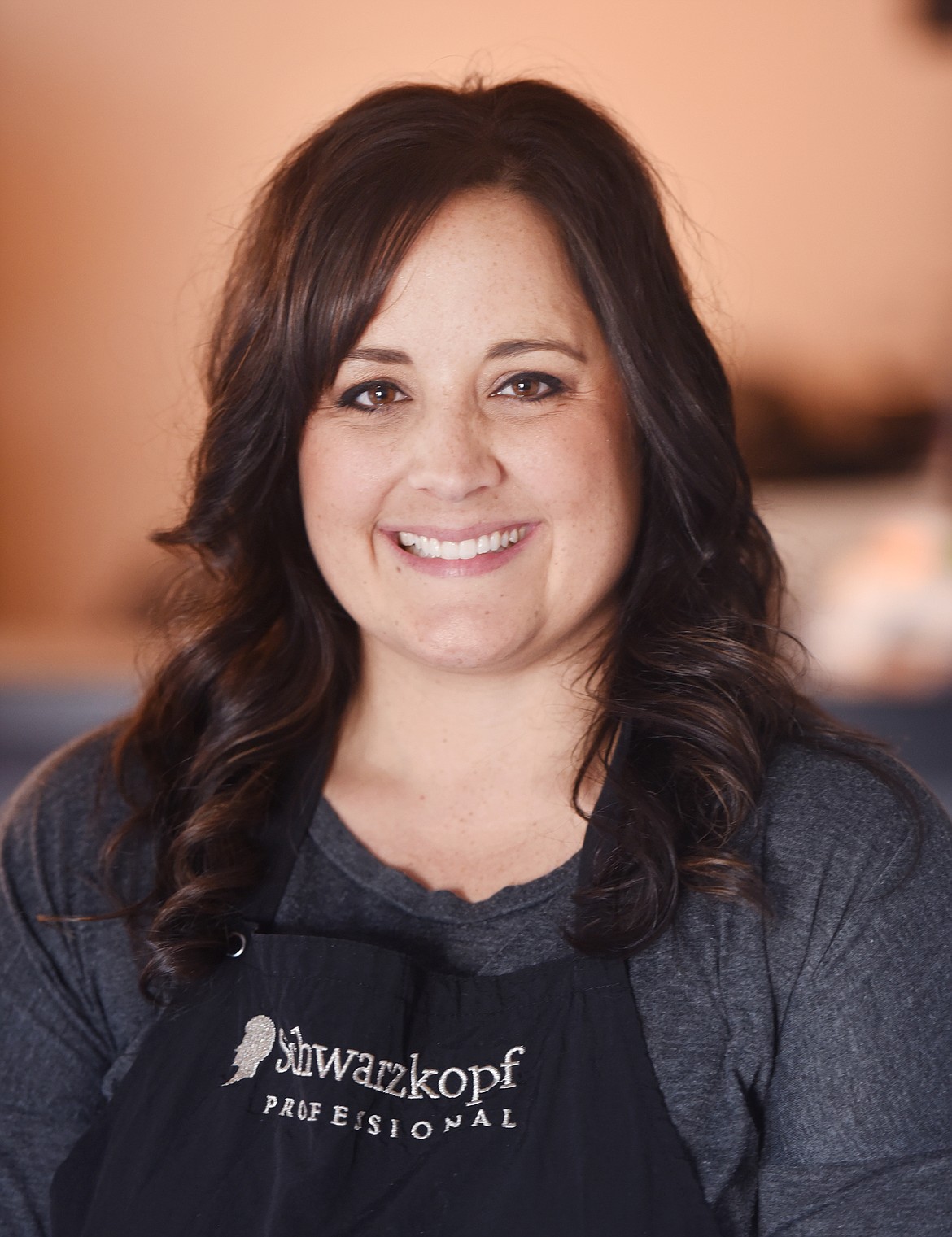 Portrait of Andrea Marron of En Vogue Salon in Columbia Falls. Marron started the annual fundraiser 8 years ago.(Brenda Ahearn/Daily Inter Lake)