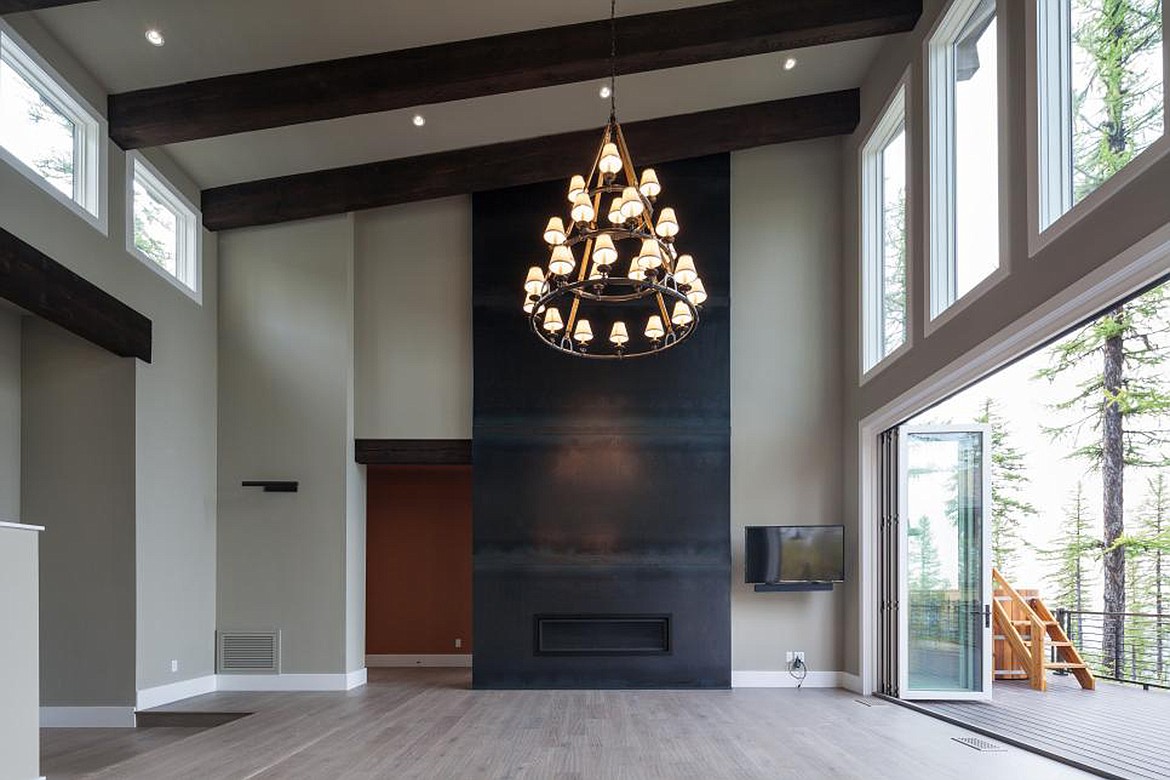 Interior living room of the 2019 HGTV Dream Home located on Big Mountain in Whitefish.