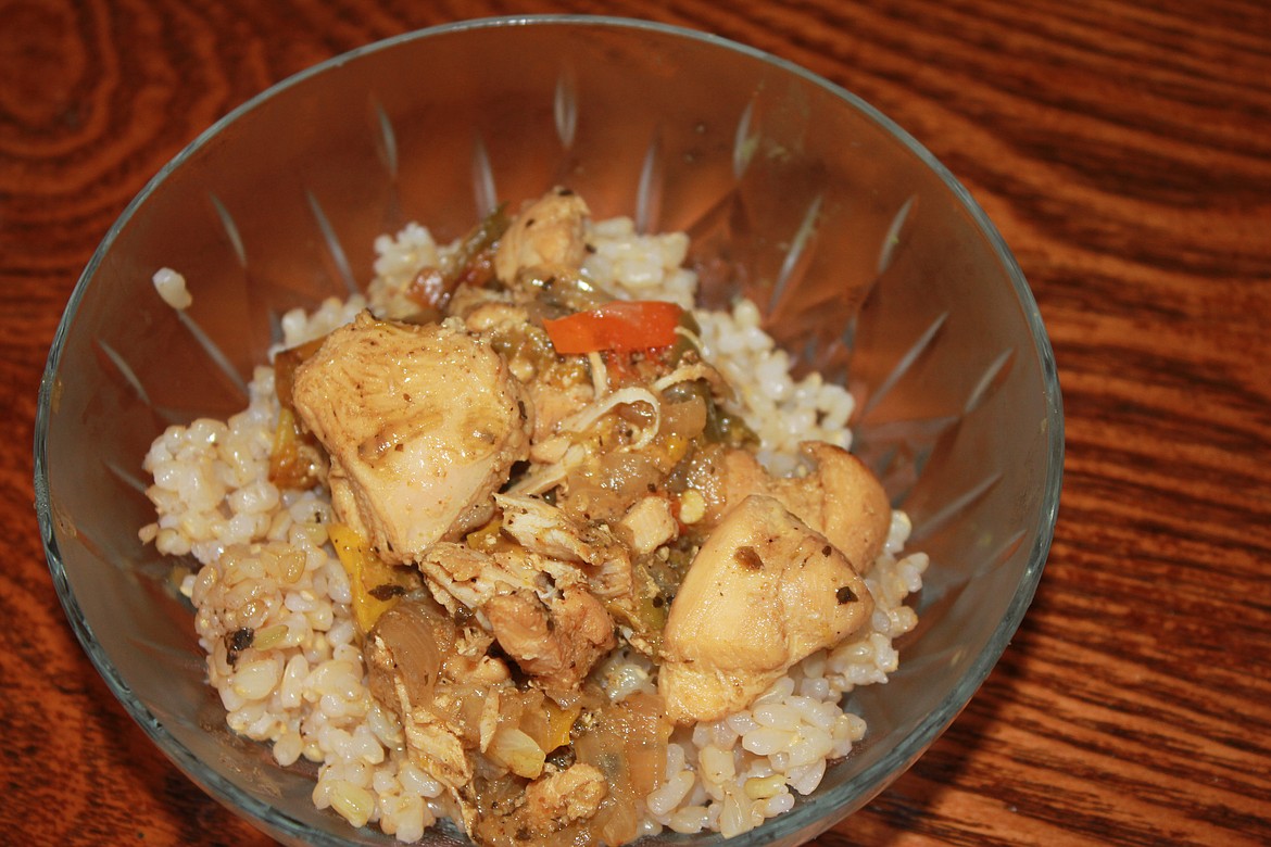 Every day has a special dish; this one was a chicken fajita rice bowl.