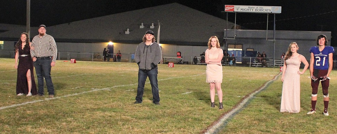 2018 Superior Homecoming Royalty were introduced during last Friday’s football game. (Left to right): seniors, Hannah Calloway and Kade Parkin; sophomore, Tim Galarneau; freshman, Jasmine Savage; and juniors Emma Hopwood and Isaiah Kovolsky.