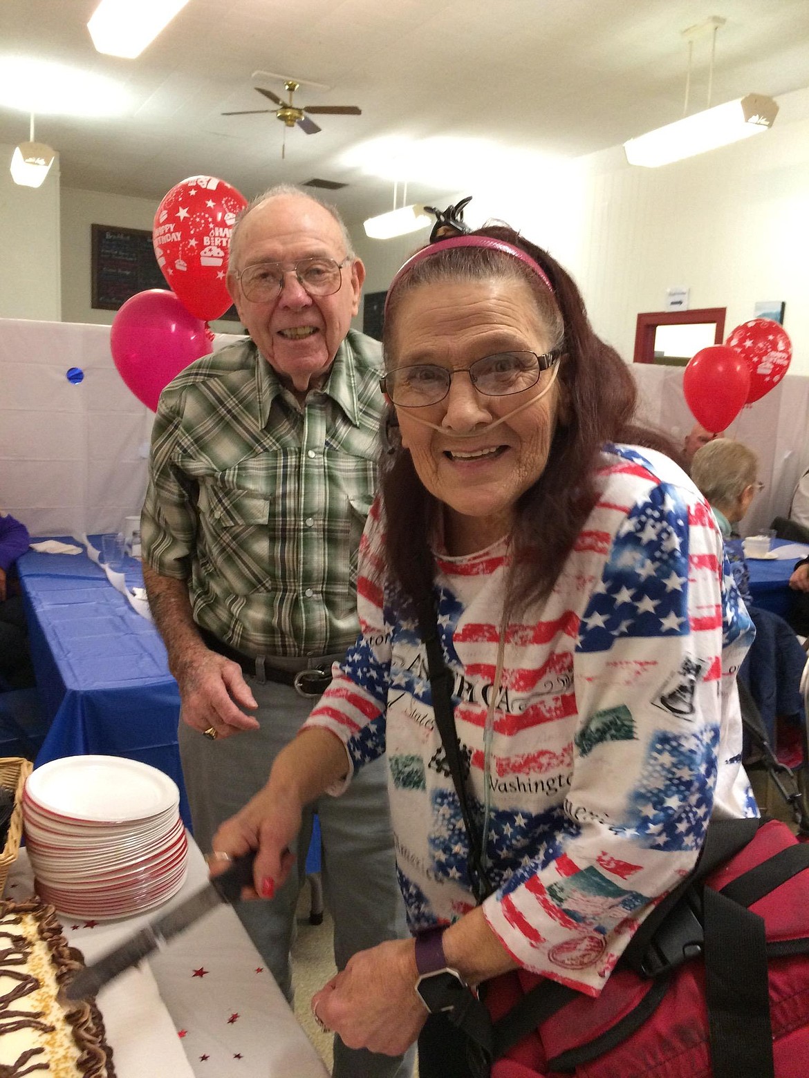 Bill Merriman was surprised with a 90th birthday party on Oct. 5, organized by his wife, Joanie, in Superior with family and friends. (Photo courtesy of Joanie Merriman)