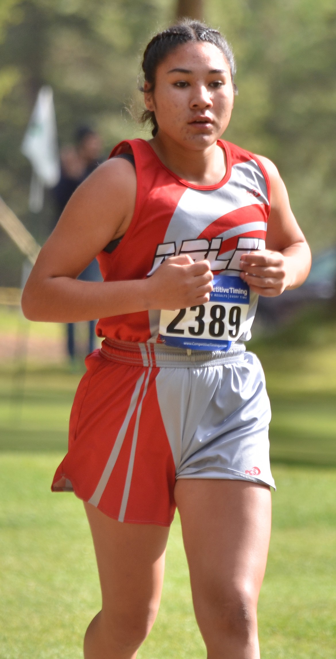 Cheyenne Pablo of Arlee earned second place among Class C girls in the Western Divisional last Thursday. (Erin Jusseaume/Clark Fork Valley Press)