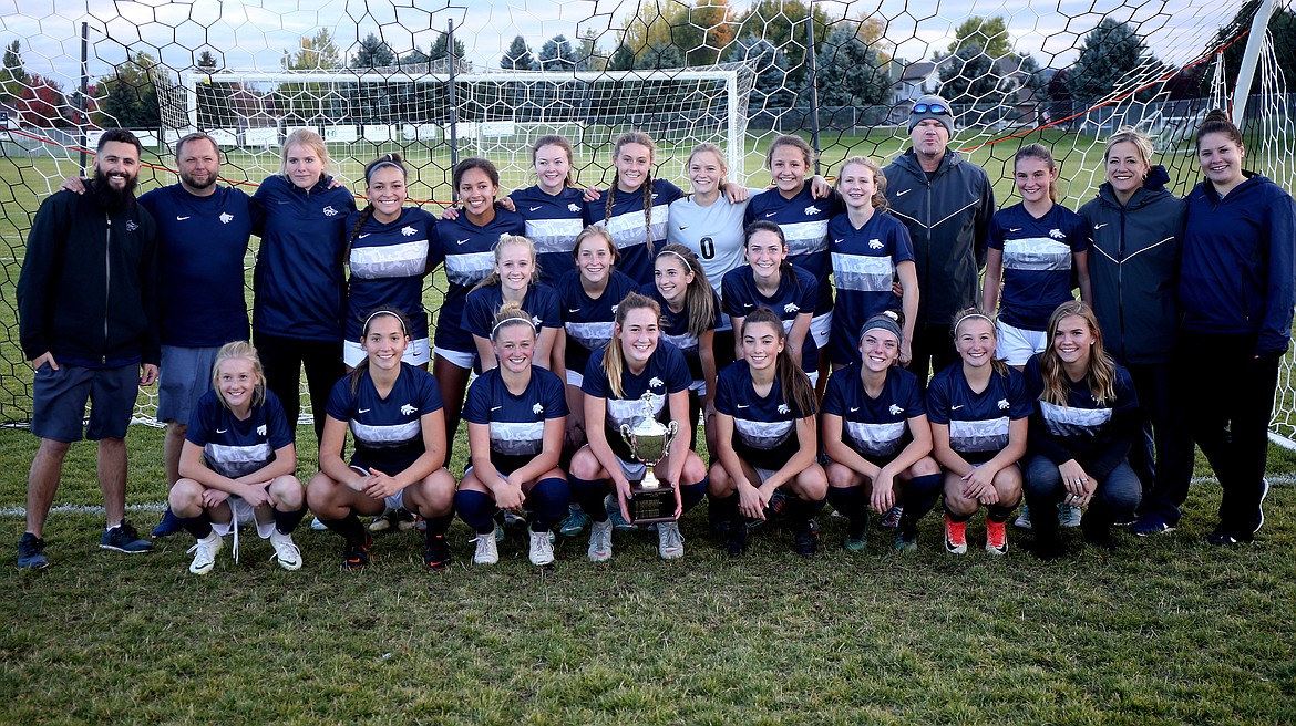 The Lake City High School girls soccer team defeated Coeur d'Alene 3-0 for the 5A Region 1 girls championship trophy. (LOREN BENOIT/Press)
