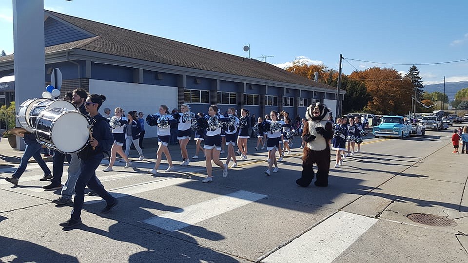 (Courtesy Photo)
The marching band was accompanied by the Badger mascot itself.