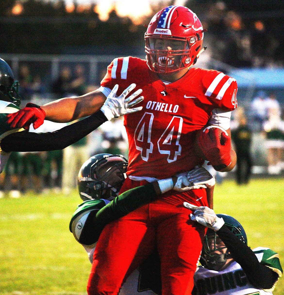 Rodney Harwood/Sun Tribune - Othello junior Isaiah Perez is one of the most sought after NCAA Division I recruits in Central Washington.